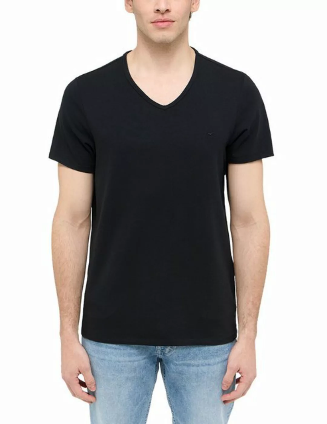 MUSTANG T-Shirt AMADO 2er PACK (1-tlg) mit V-Ausschnitt günstig online kaufen