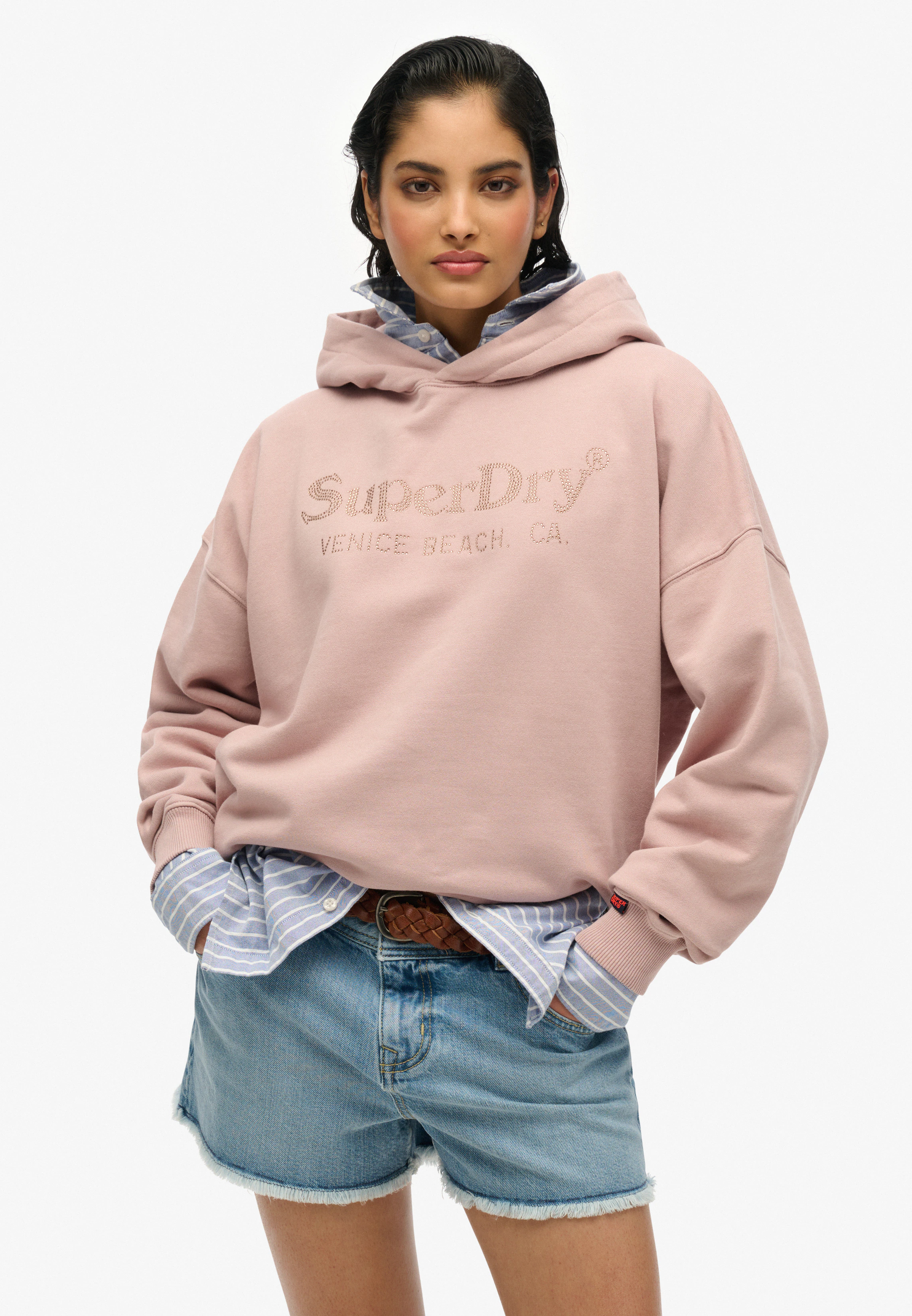 Superdry Kapuzensweatshirt "VENUE METALLIC RELAXED HOOD" günstig online kaufen