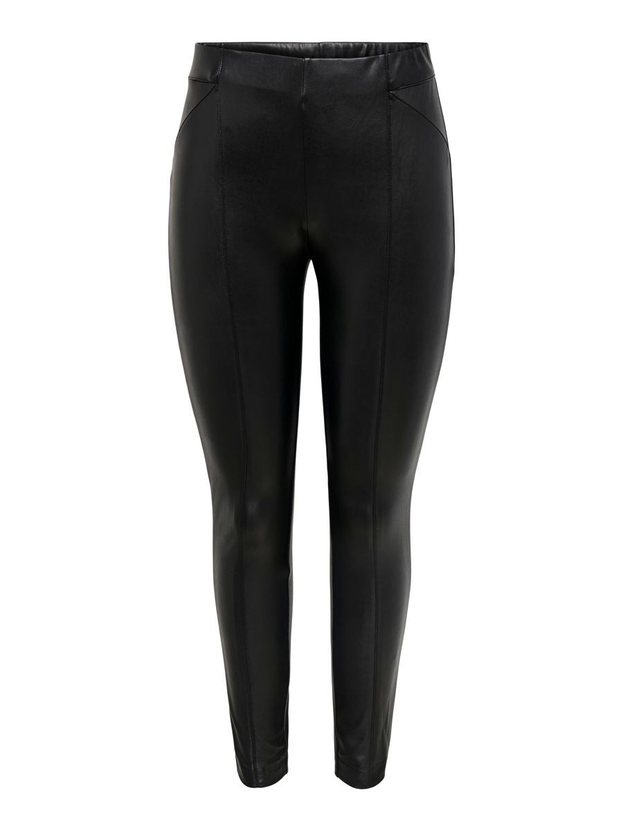 ONLY Petite Kunstleder- Leggings Damen Schwarz günstig online kaufen