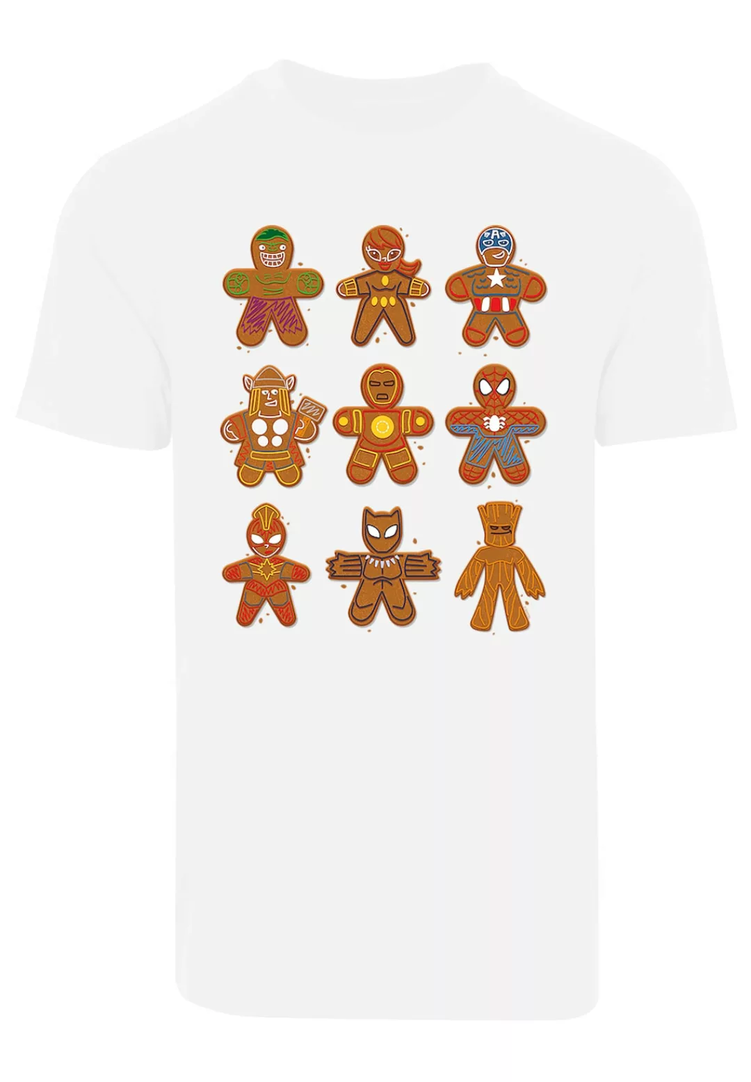 F4NT4STIC T-Shirt "Marvel Universe Christmas Lebkuchen Avengers", Print günstig online kaufen