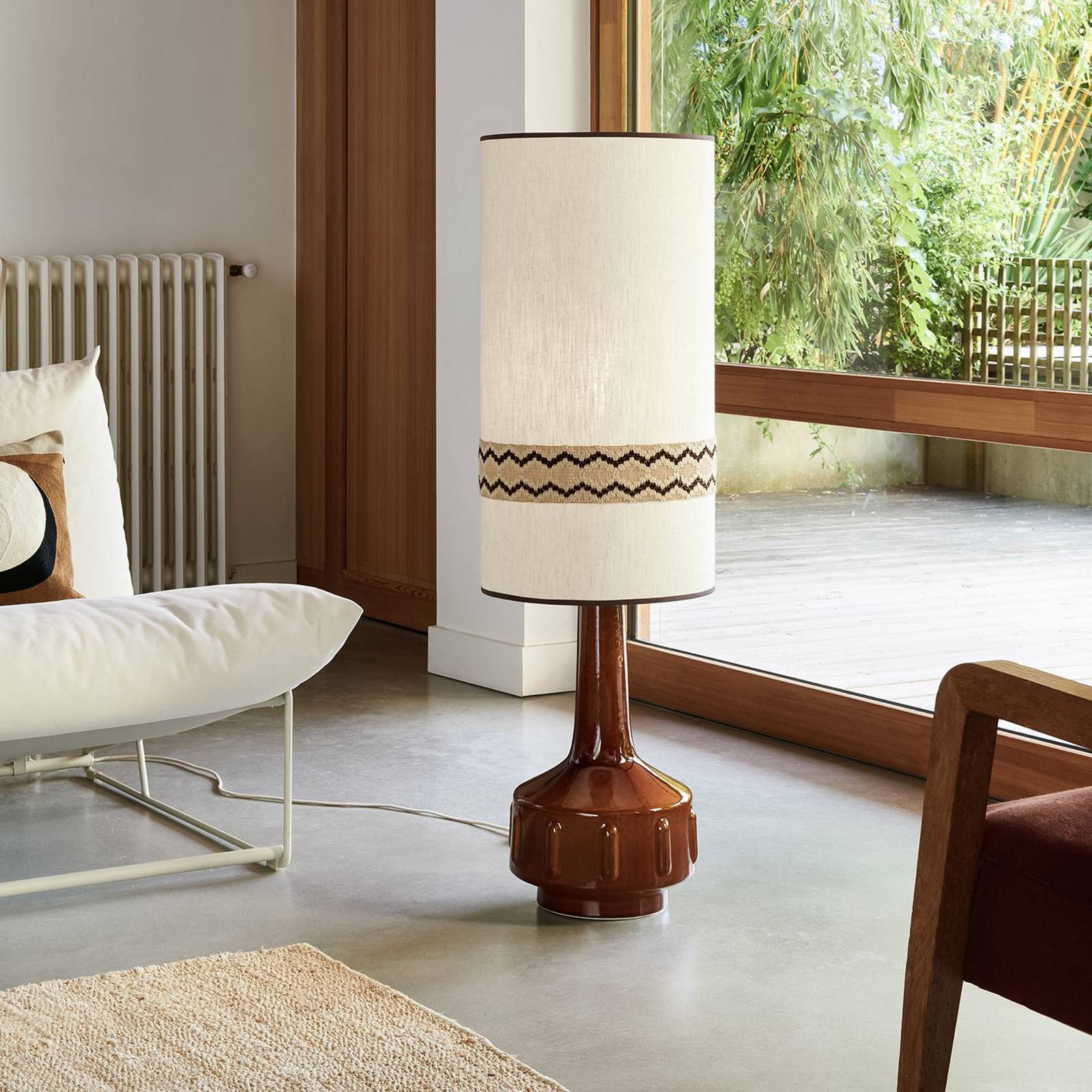 MARKET SET Stehlampe Jimmy, Höhe 121 cm Keramik, Musterborte günstig online kaufen