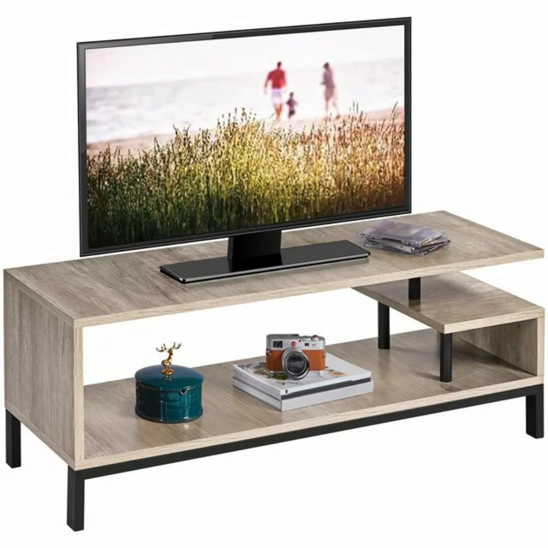 Yaheetech TV-Schrank Fernsehschrank 106×39,5×40cm, Stahlgestell, Industries günstig online kaufen