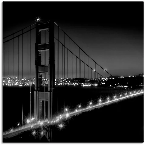 Artland Leinwandbild »Golden Gate Bridge am Abend I«, Amerika, (1 St.), auf günstig online kaufen