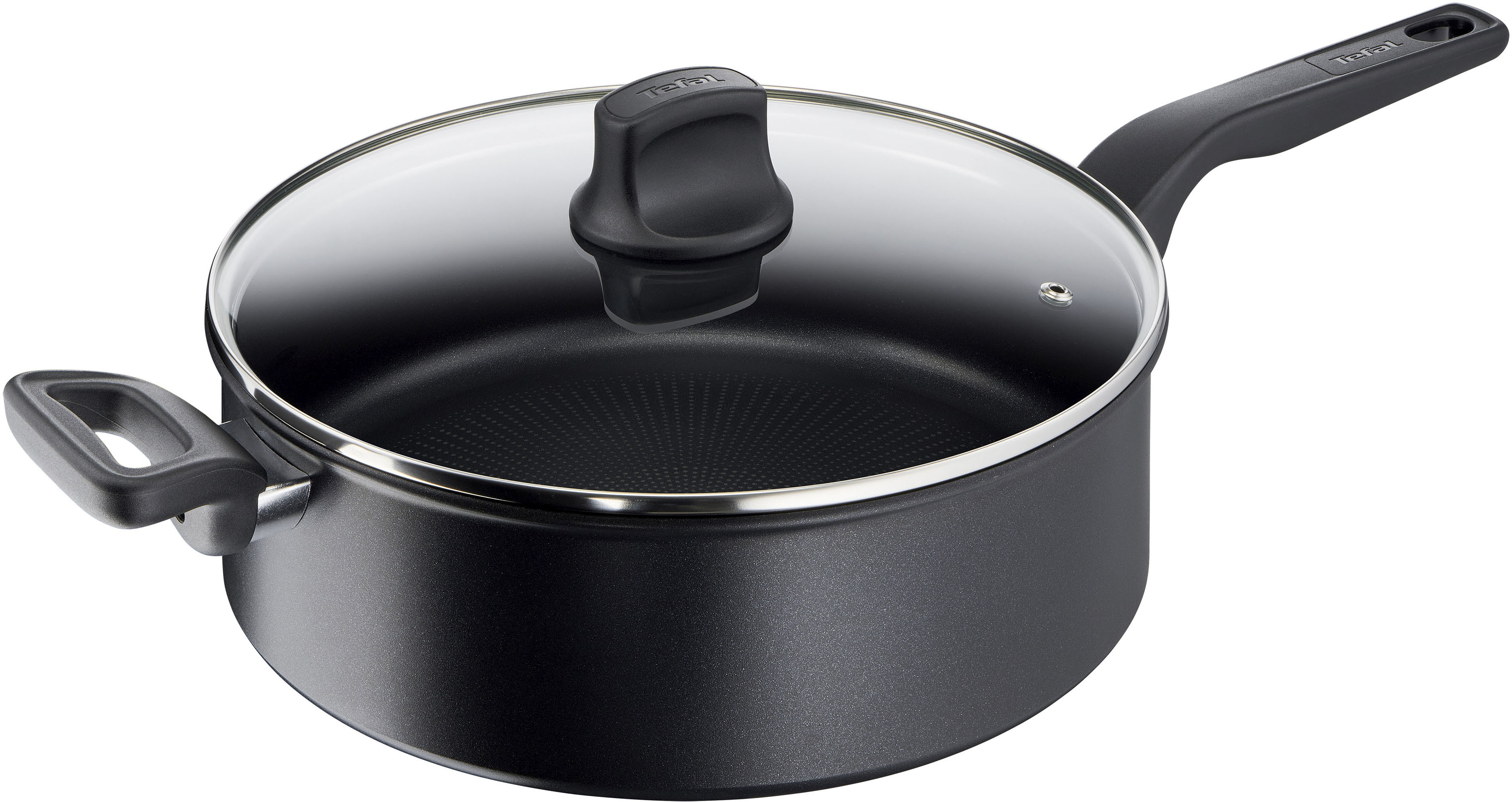 Tefal Schmorpfanne »Hard Titanium Pro«, Aluminium, Induktionspfanne, Temper günstig online kaufen