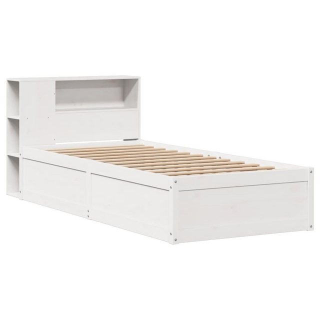 vidaXL Bett Massivholzbett ohne Matratze Weiß 90x200 cm Kiefernholz günstig online kaufen