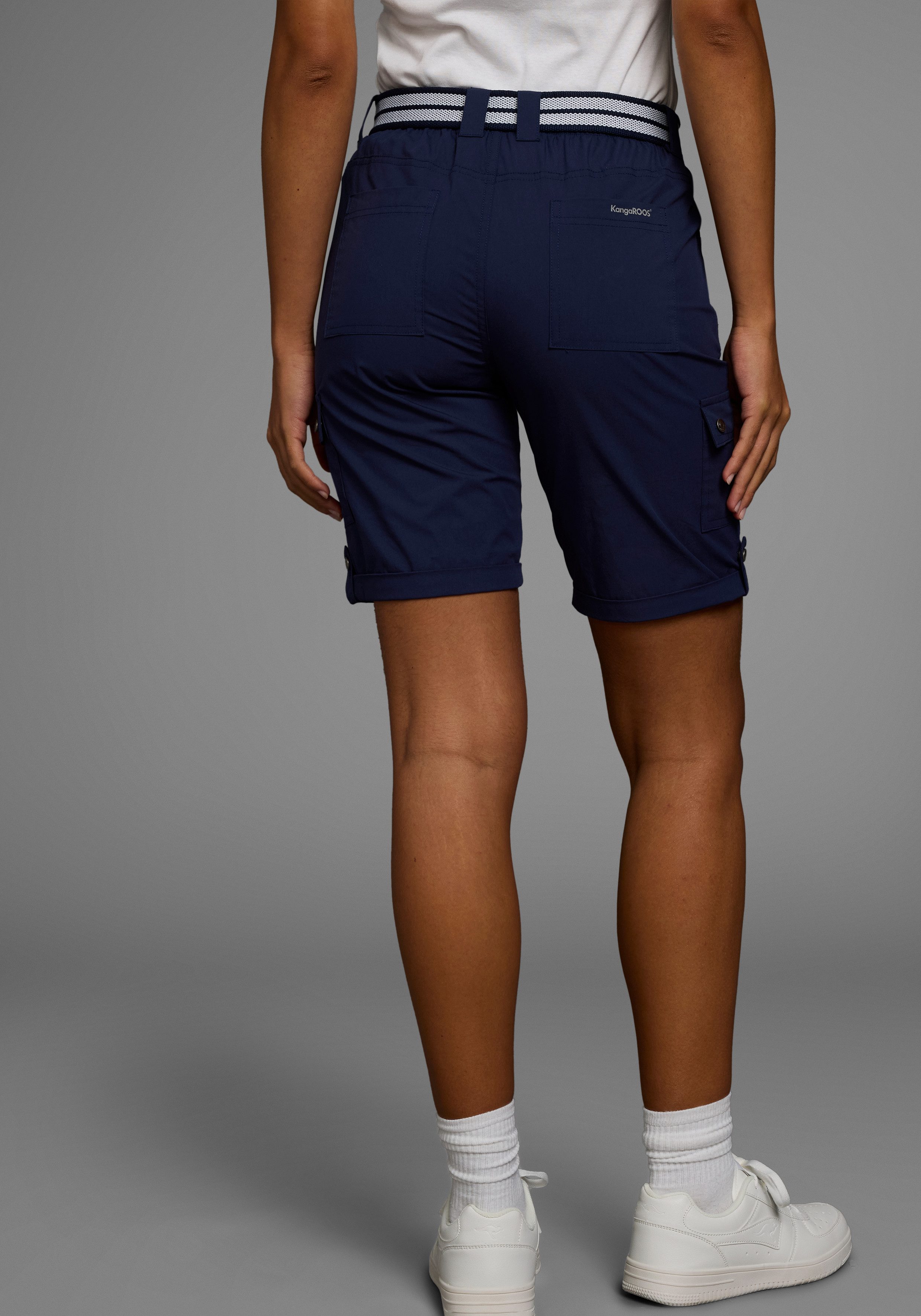 KangaROOS Cargobermudas mit Cargo-pockets und Aufschlag günstig online kaufen