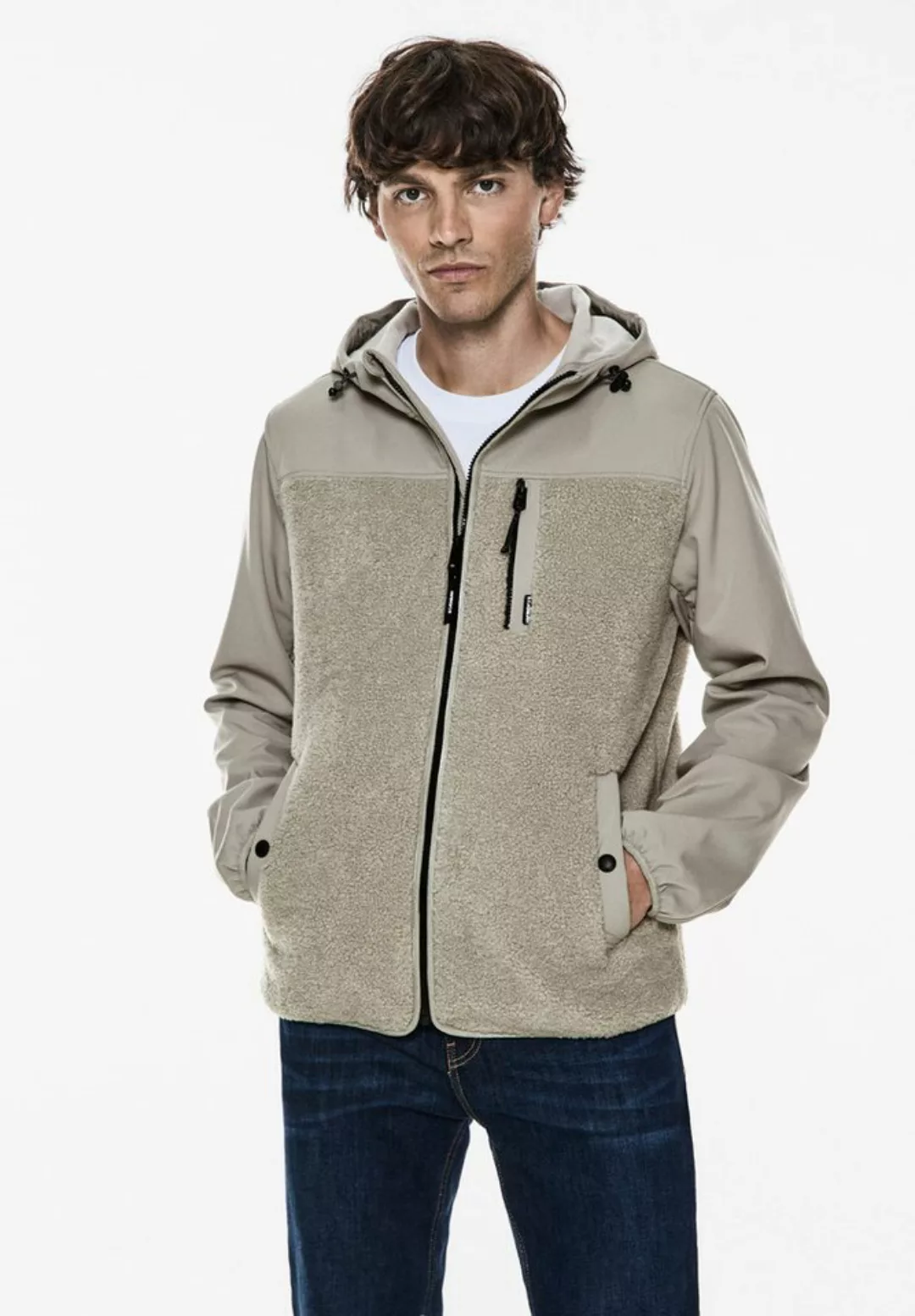 STREET ONE MEN Softshelljacke mit Kapuze günstig online kaufen