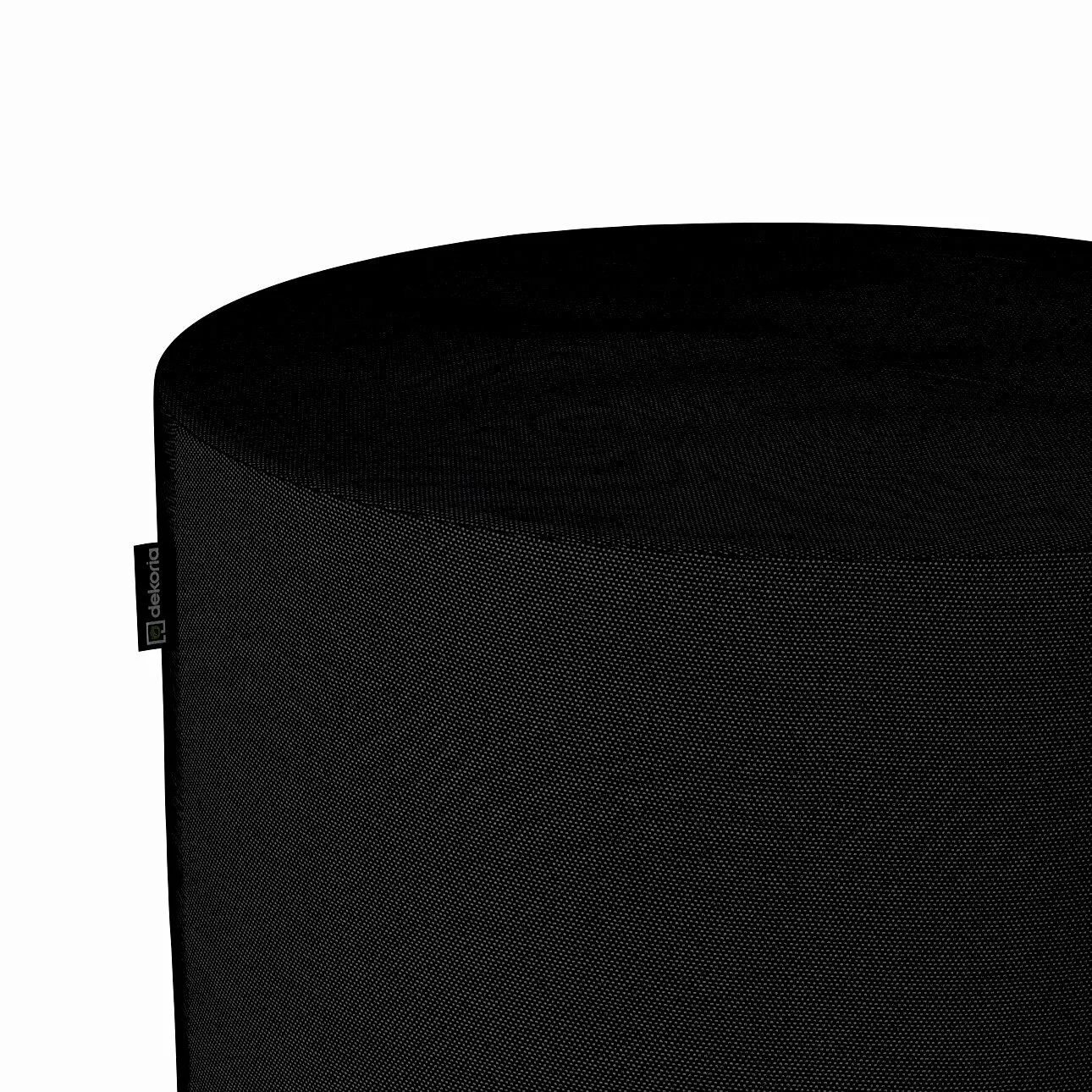 Pouf Barrel, schwarz, ø40 cm x 40 cm, Etna (705-00) günstig online kaufen