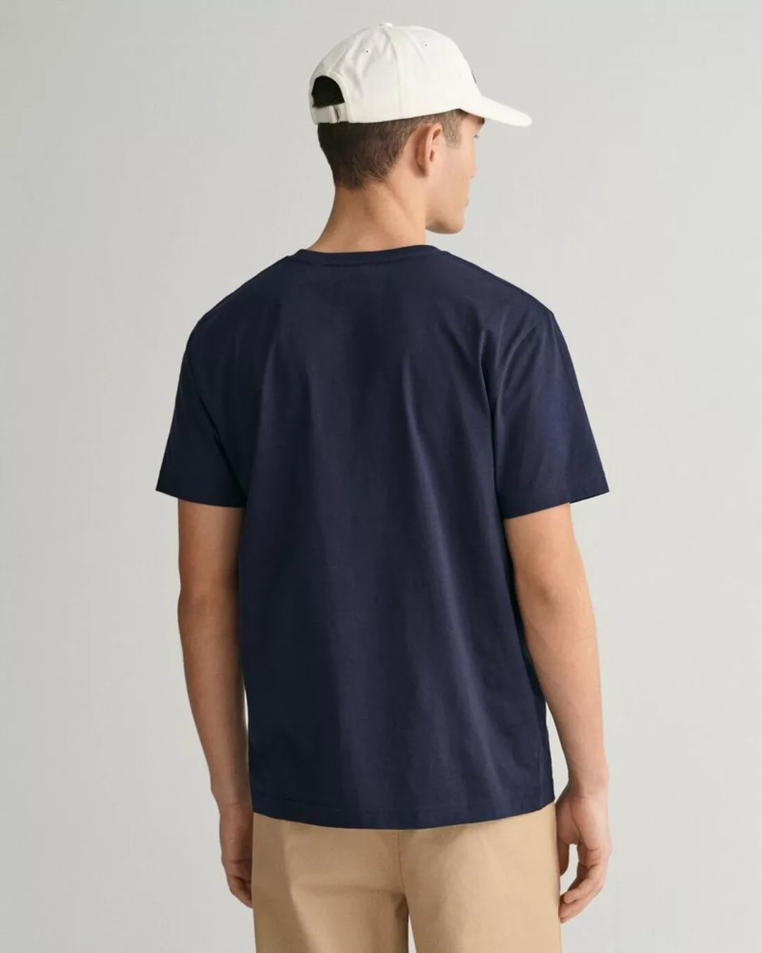 Gant T-shirt Shield Logo Navy - Größe 3XL günstig online kaufen