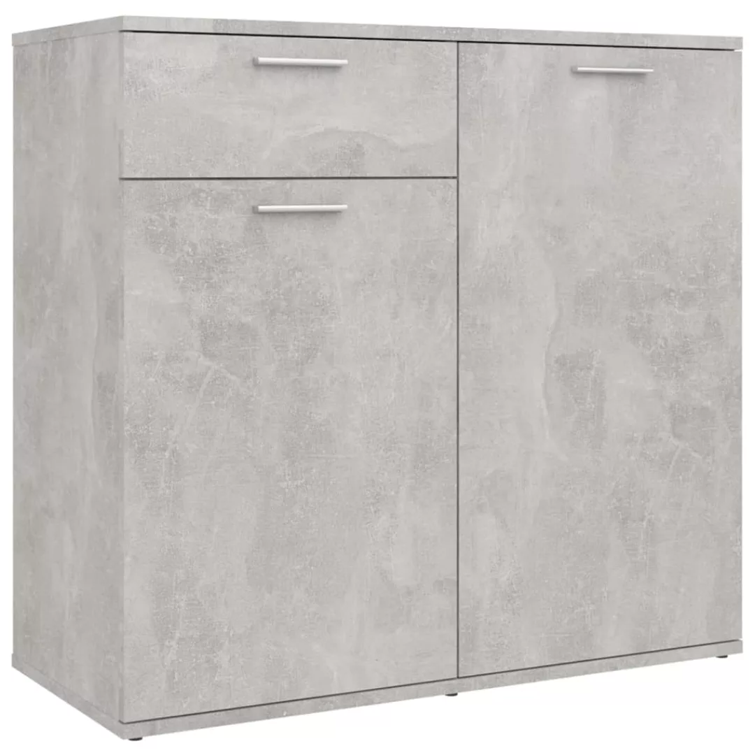 Sideboard Betongrau 80x36x75 Cm Spanplatte günstig online kaufen