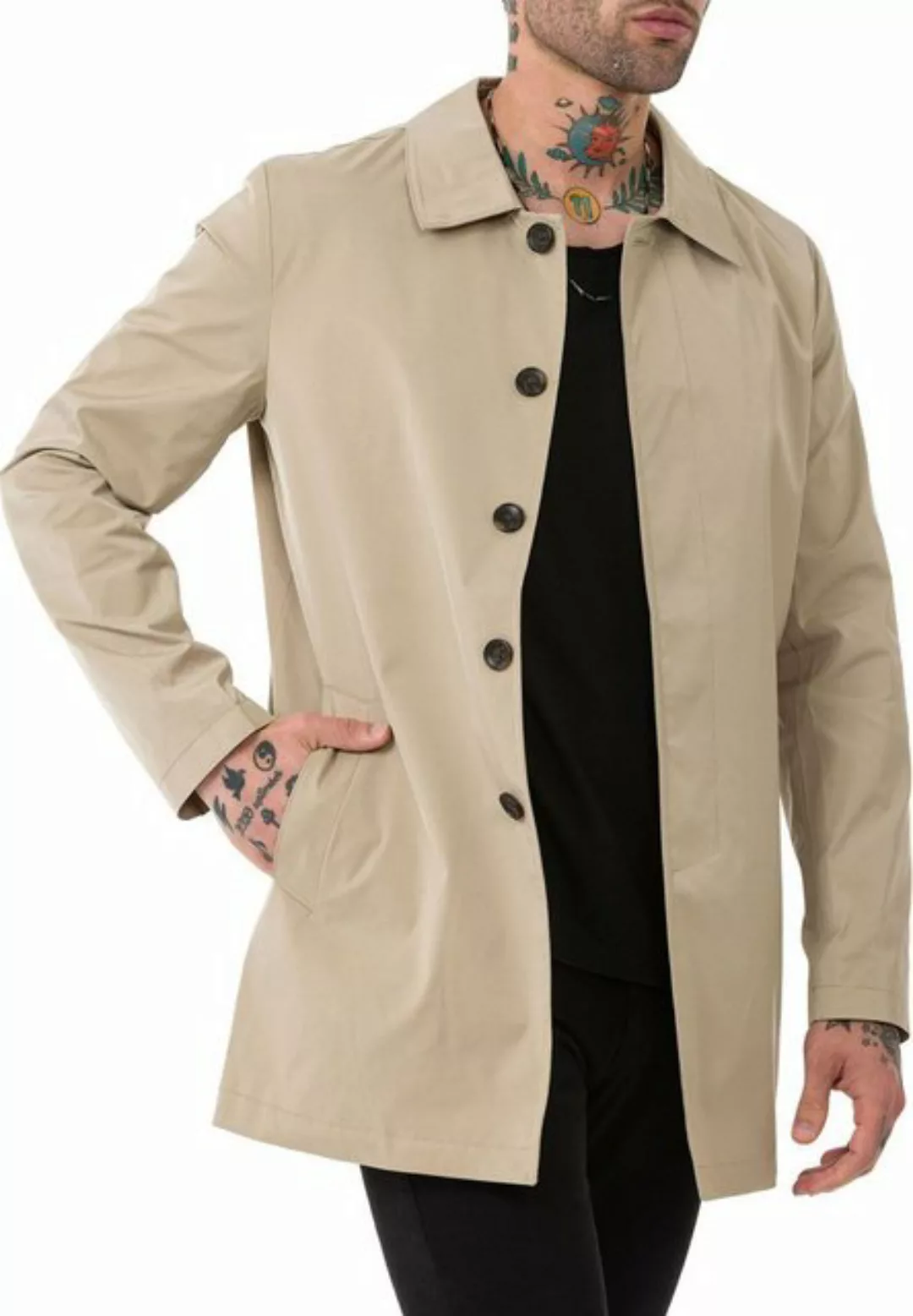 RedBridge Trenchcoat Red Bridge Herren Mantel Trenchcoat Jacke Beige S Prem günstig online kaufen