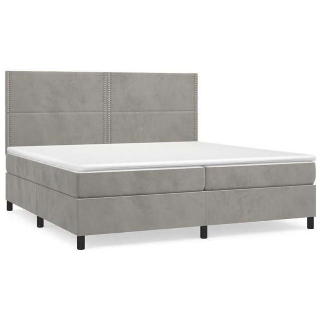 vidaXL Boxspringbett Bett Boxspringbett mit Matratze komplett Samt (200 x 2 günstig online kaufen