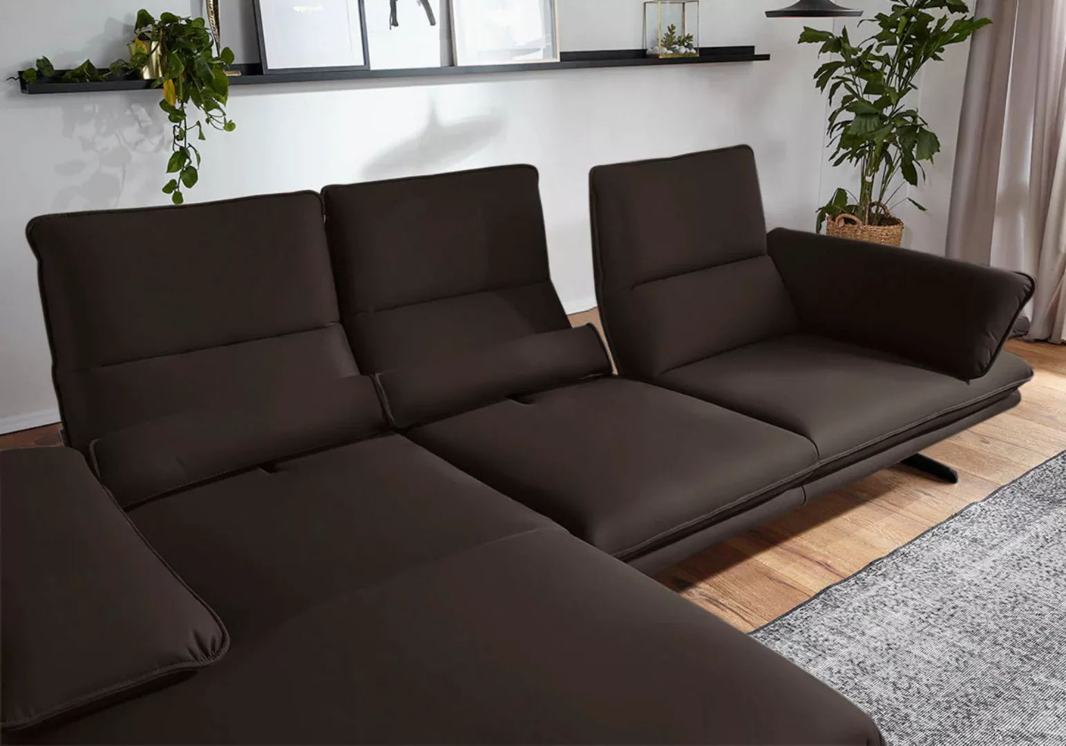 W.SCHILLIG Ecksofa "broadway, Designsofa mit tollem Sitzkomfort", Sitztiefe günstig online kaufen