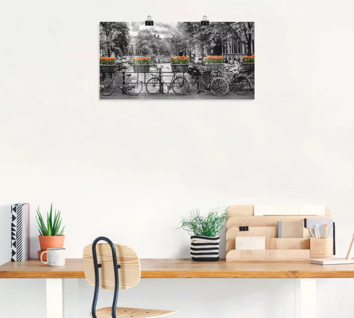 Artland Wandbild "Amsterdam Herengracht I", Fahrräder, (1 St.) günstig online kaufen