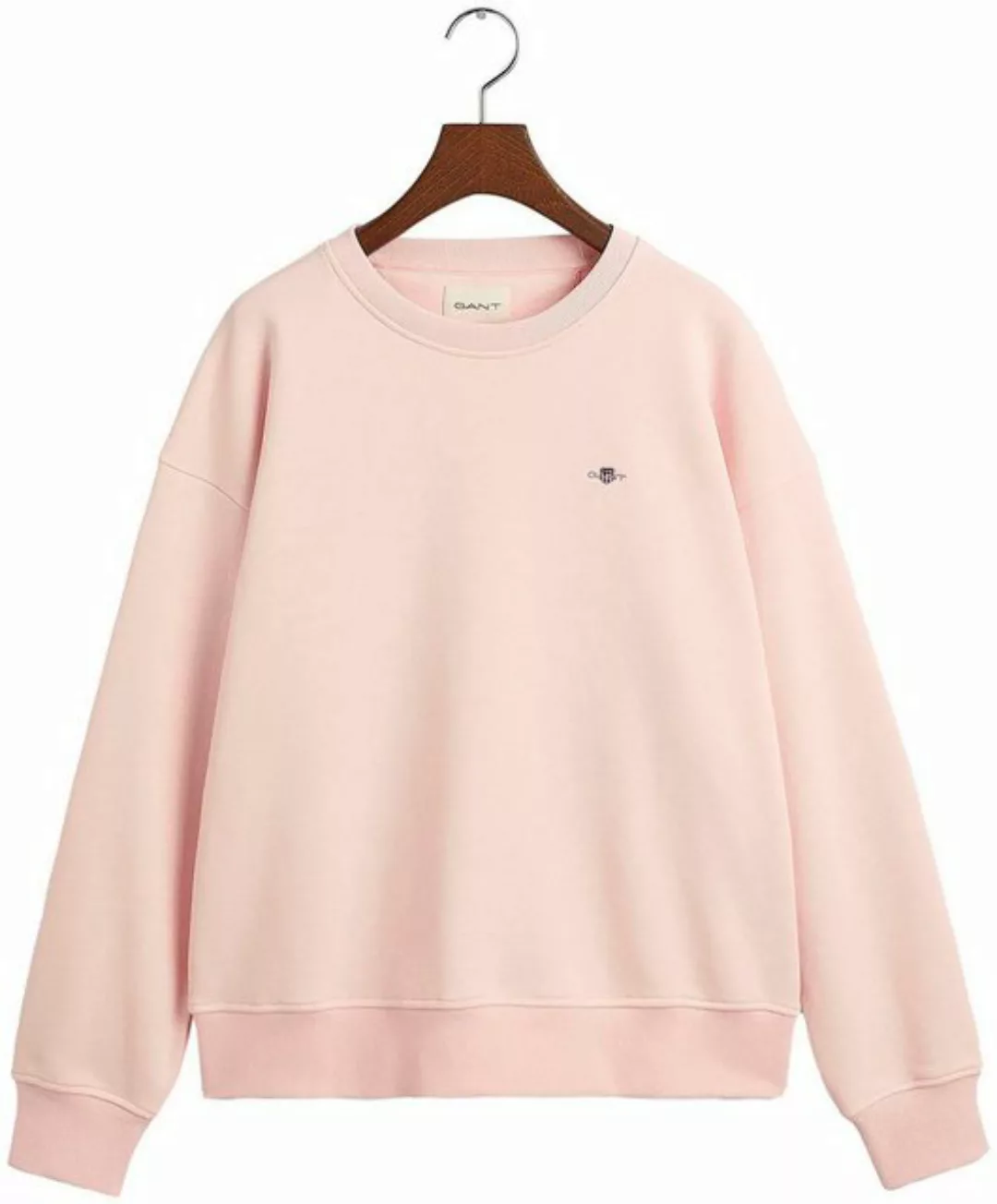 Gant Sweatshirt REL SHIELD C-NECK SWEAT mit einer kleinen Logostickerei auf günstig online kaufen