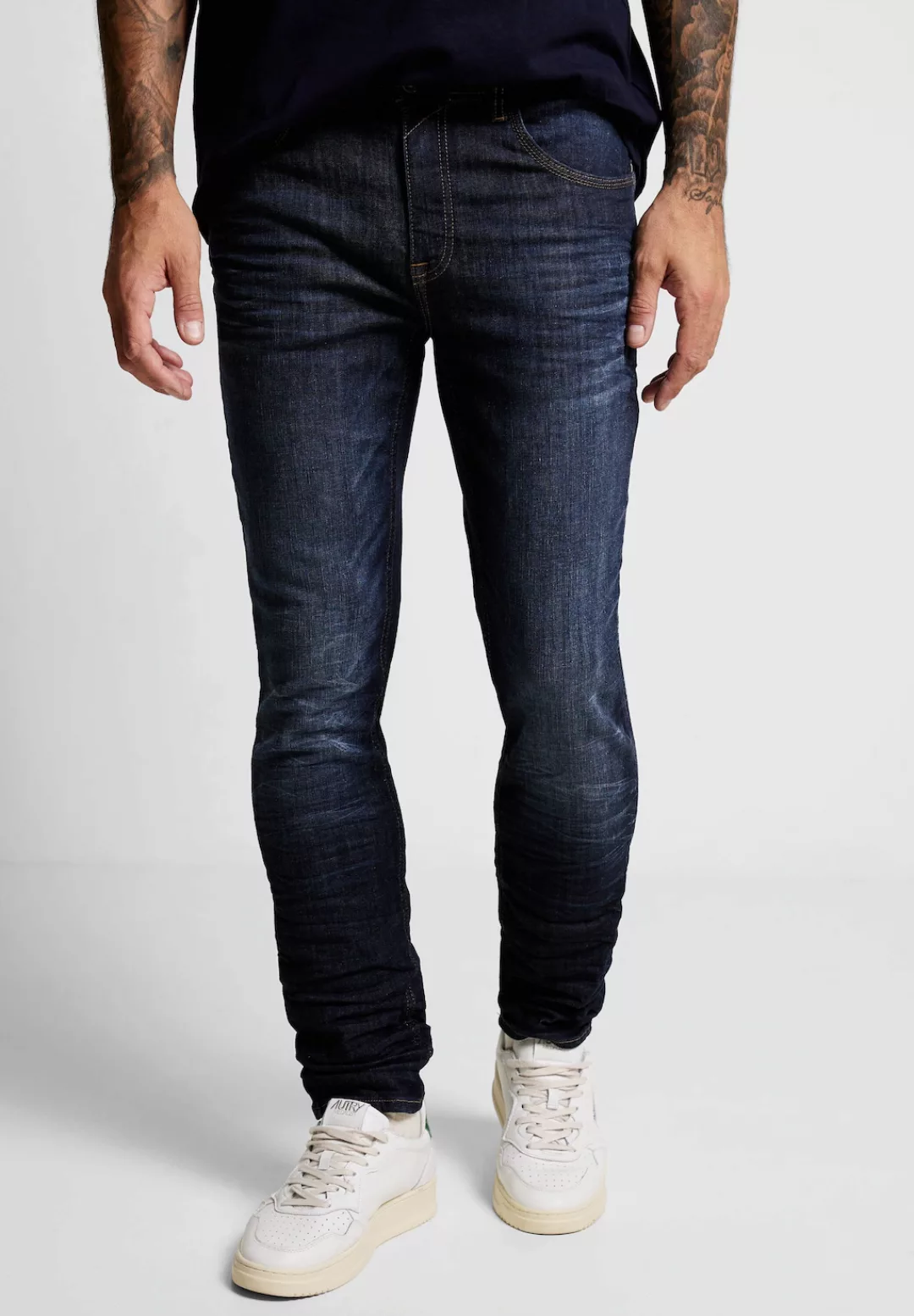 STREET ONE MEN Slim-fit-Jeans Middle Waist günstig online kaufen