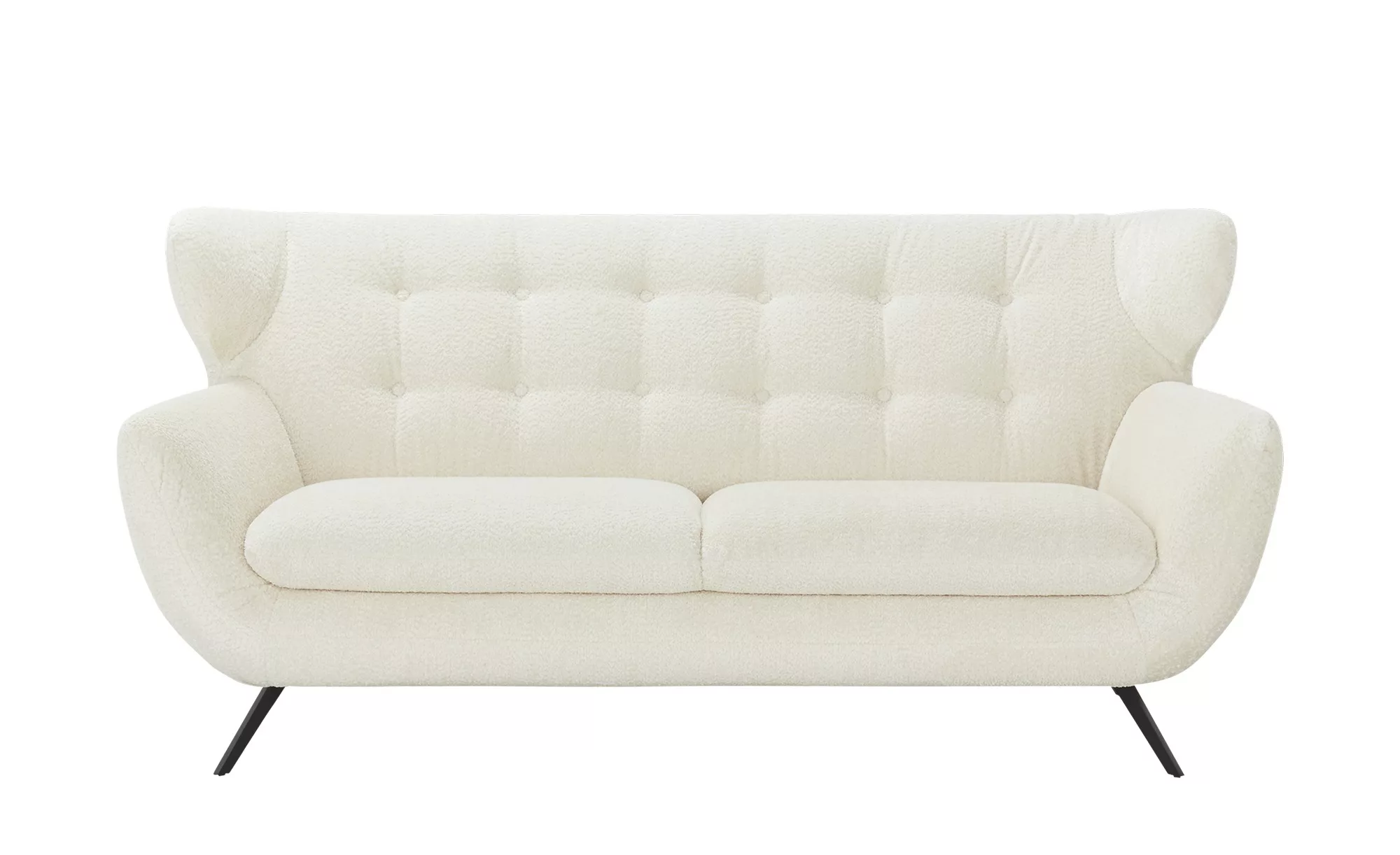 Jette Home Sofa 2,5-sitzig aus Mikrofaser Mellow ¦ weiß ¦ Maße (cm): B: 200 günstig online kaufen