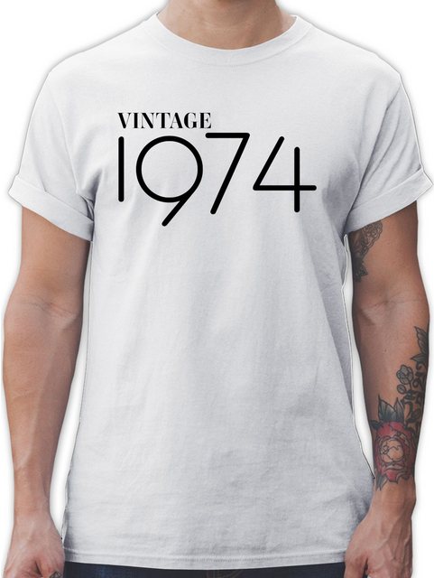 Shirtracer T-Shirt 1974 Vintage 50. Geburtstag günstig online kaufen