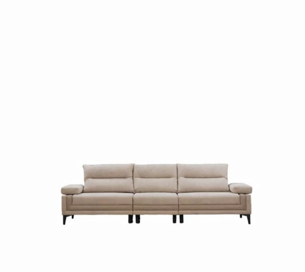 JVmoebel 4-Sitzer Großer Beiger Viersitzer Polster Wohnzimmer Sofa Designer günstig online kaufen