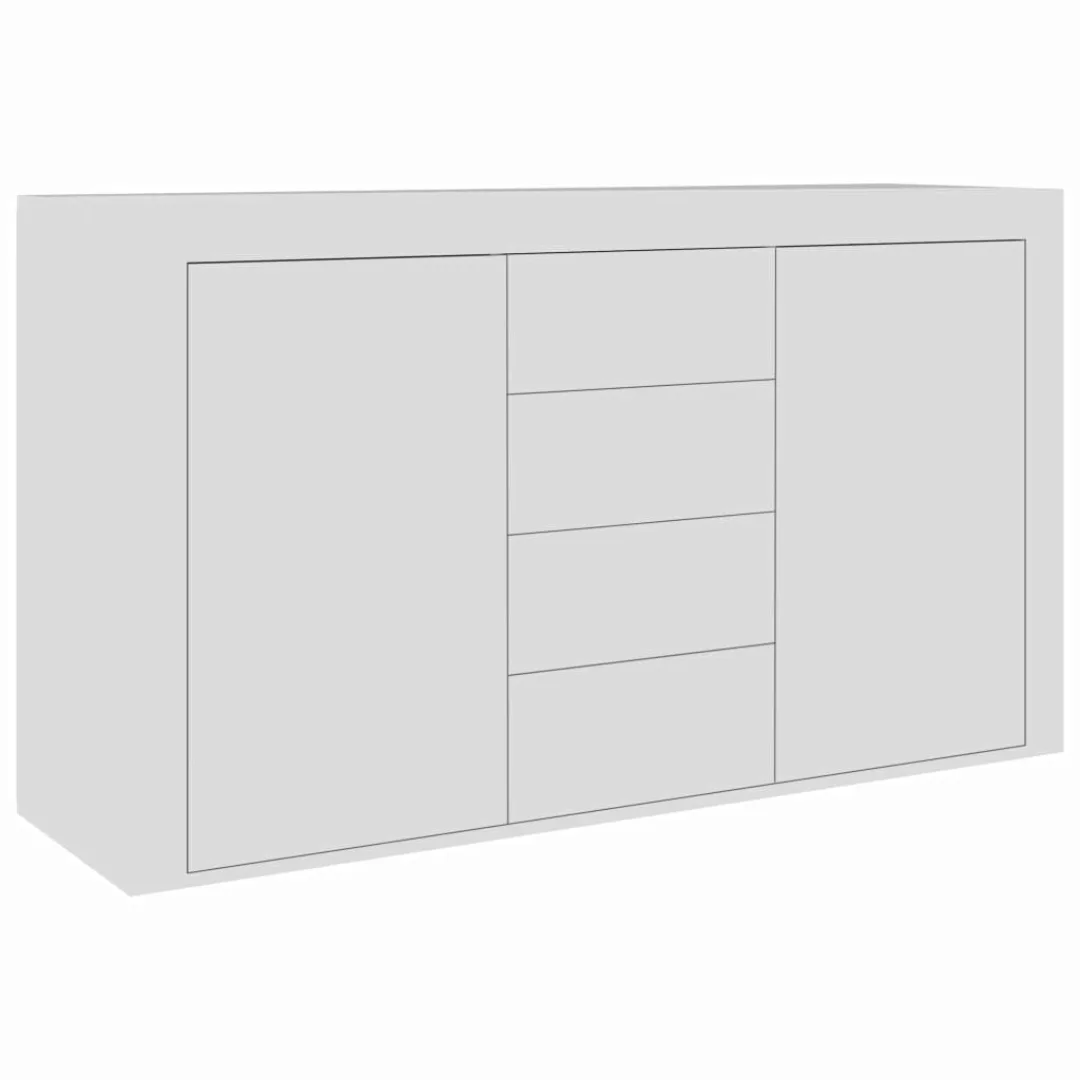 Sideboard Hochglanz-weiß 120ã36ã69 Cm Spanplatte günstig online kaufen
