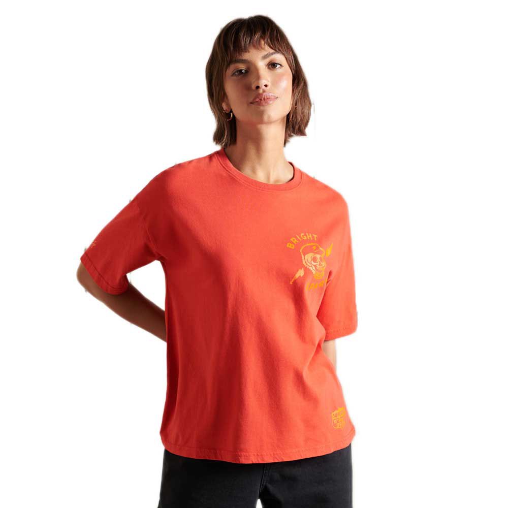 Superdry Boho And Rock Kurzärmeliges T-shirt S Americana Red günstig online kaufen