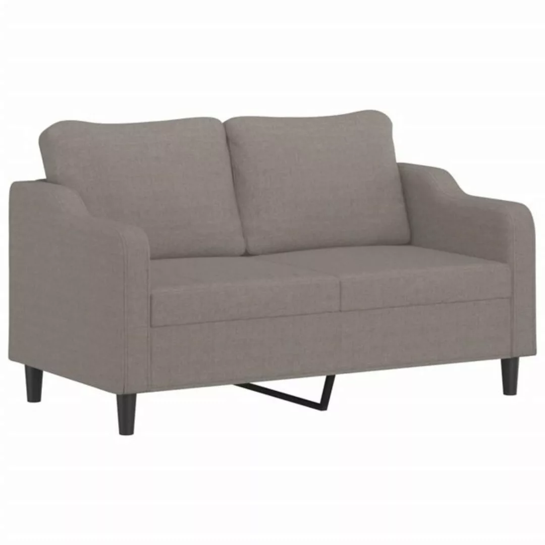 vidaXL Sofa, 2-Sitzer-Sofa Taupe 140 cm Stoff günstig online kaufen