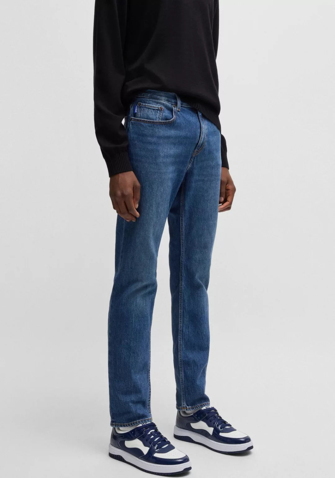 HUGO Blue Slim-fit-Jeans "Ash", mit Stone-washed-Finish günstig online kaufen