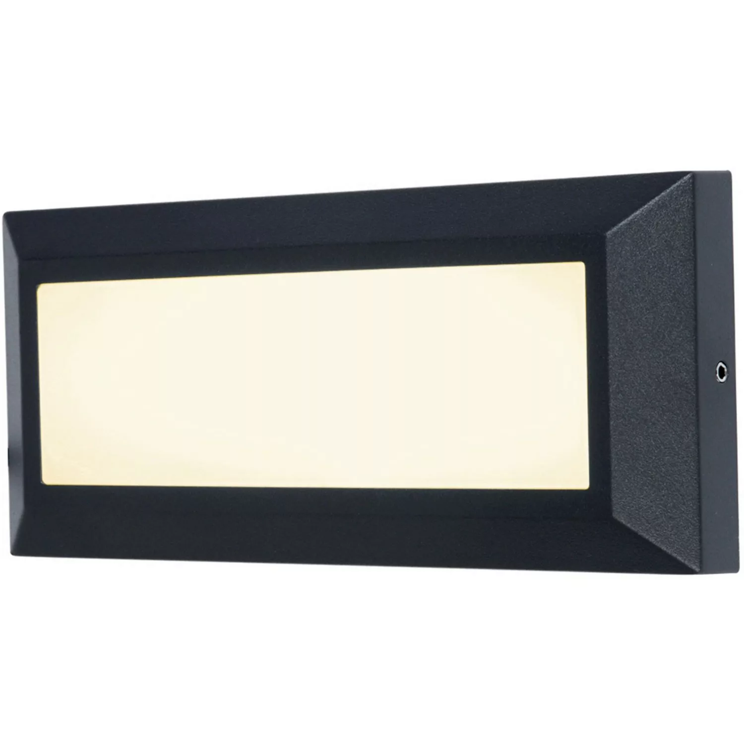 LED-Außenwandlampe Helena, frontal 23 cm schwarz günstig online kaufen
