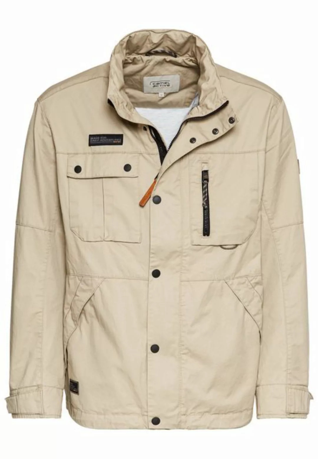 camel active Blouson im Fieldjacket-Stil Markenlogo günstig online kaufen