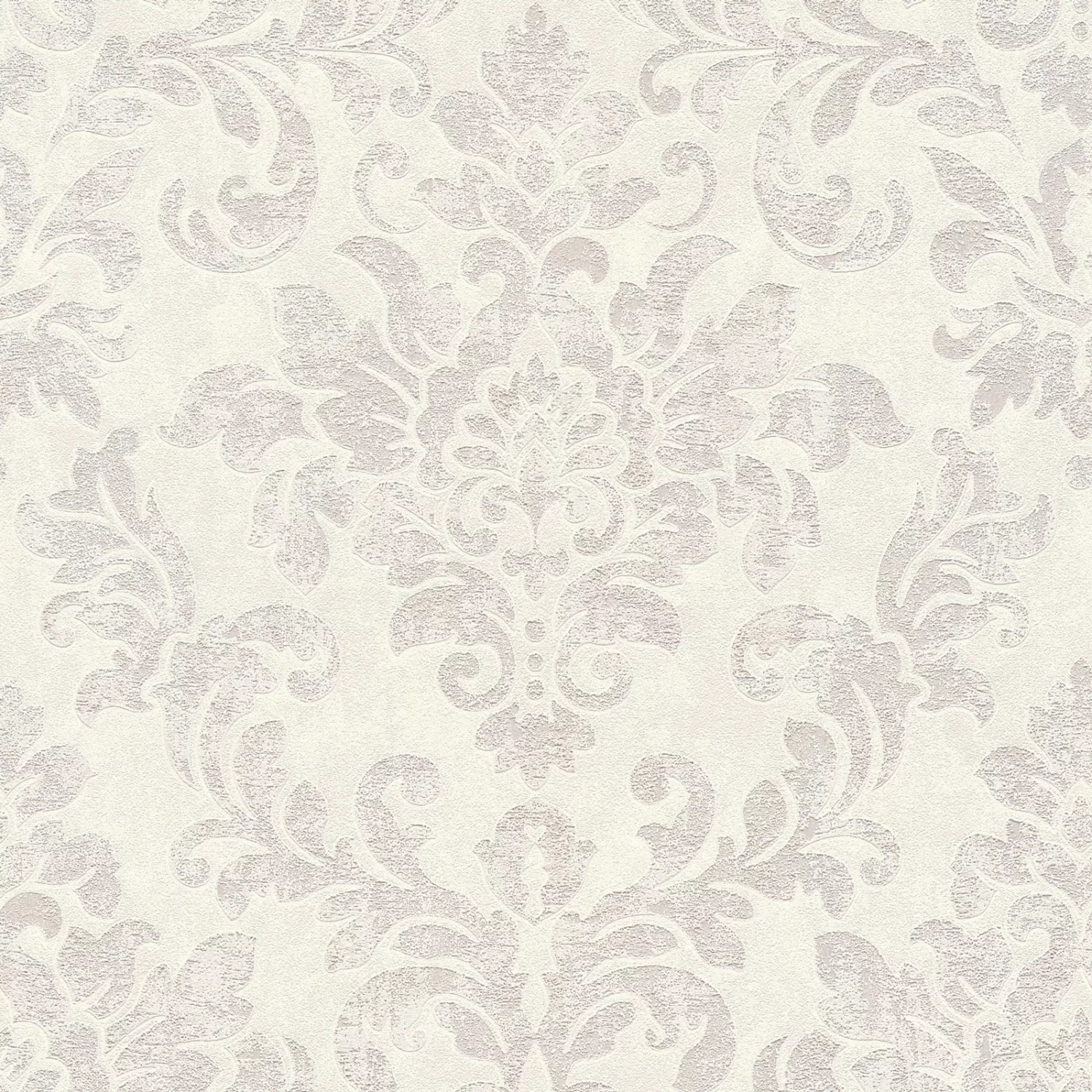 Bricoflor Vlies Barocktapete Weiß Grau Vintage Tapete mit Barock Muster Ele günstig online kaufen