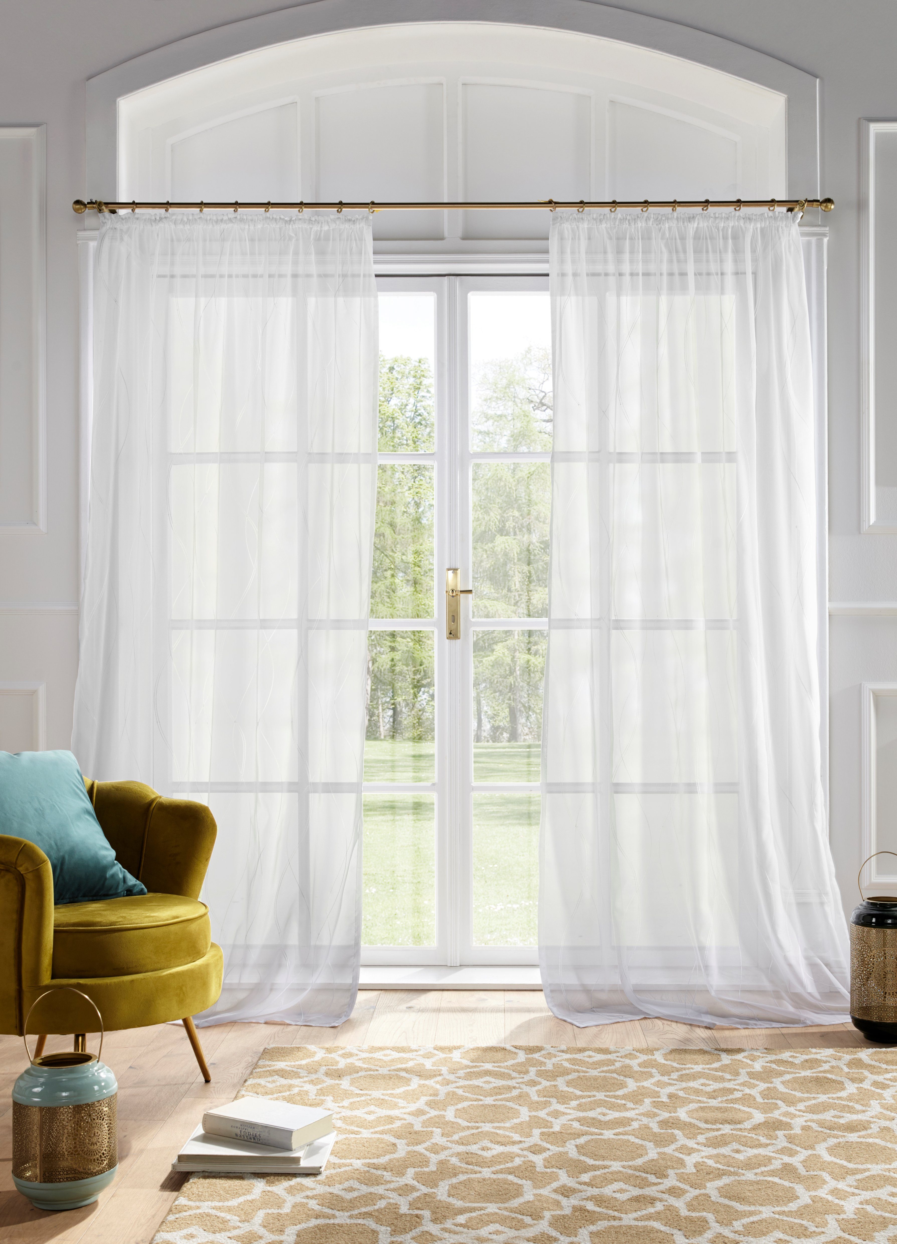 my home Gardine Mila, Kräuselband (1 günstig online kaufen