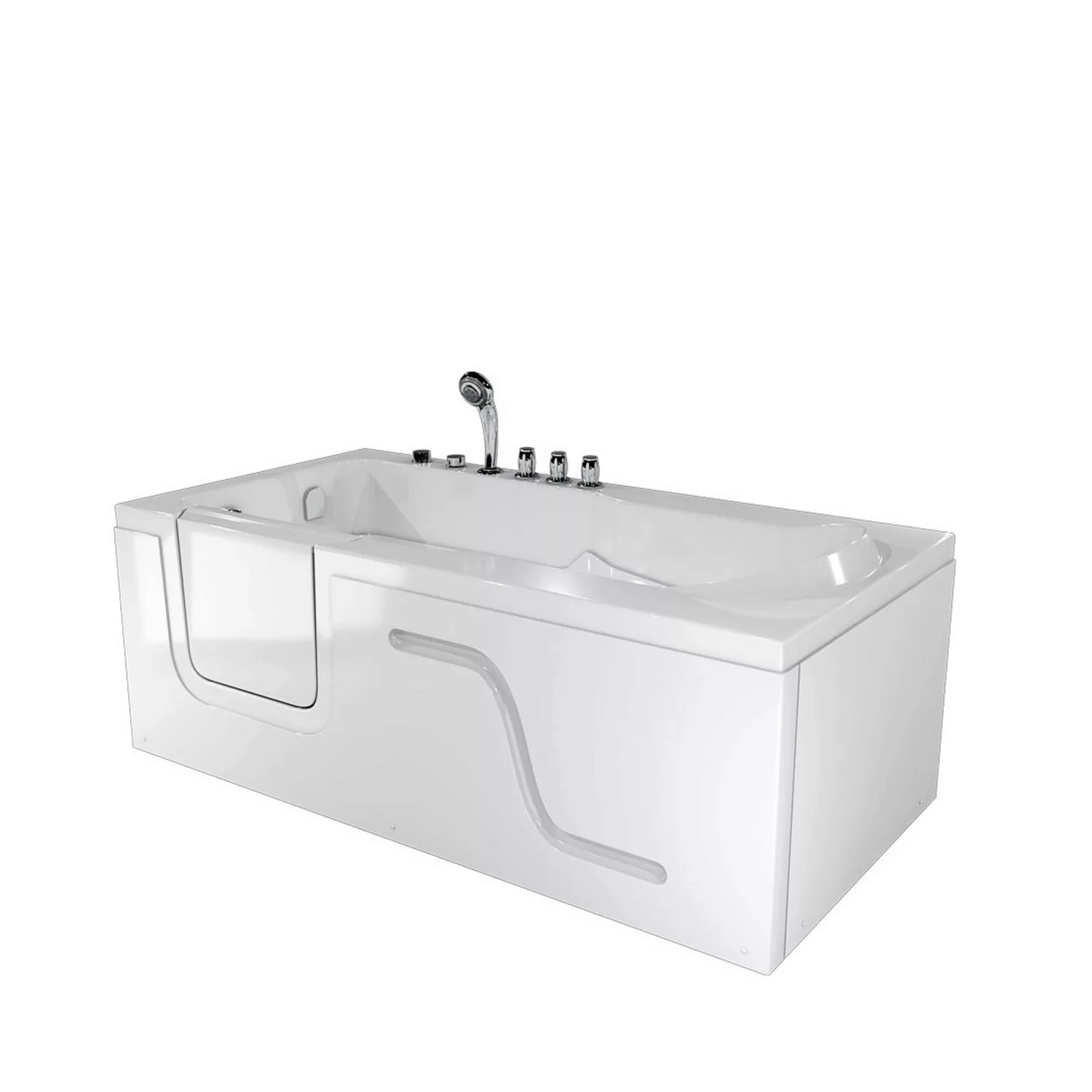 AcquaVapore Whirlpool Seniorenwanne mit Tür S17-TH-WP-R 75x150cm günstig online kaufen