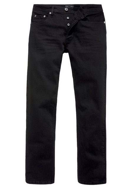 John Devin Straight-Jeans gerade Beinform, mit Used-Waschung, niedrige Leib günstig online kaufen