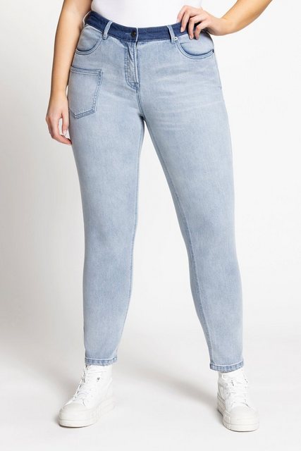 Ulla Popken Regular-fit-Jeans Boyfriend-Jeans lässig weit Gürtelschlaufen günstig online kaufen