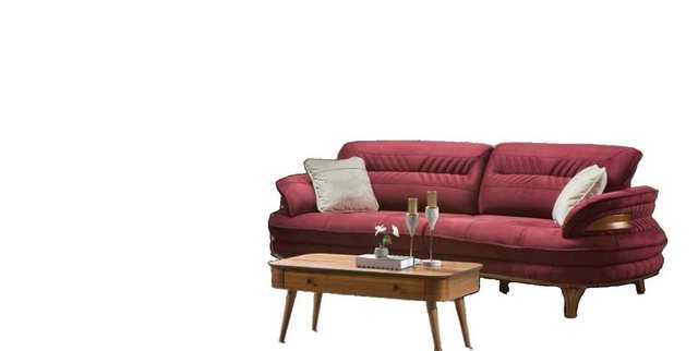 JVmoebel Sofa Sofa 3 Sitzer + Sessel Sofa Sofas Sessel Stoff Möbel Luxus Se günstig online kaufen