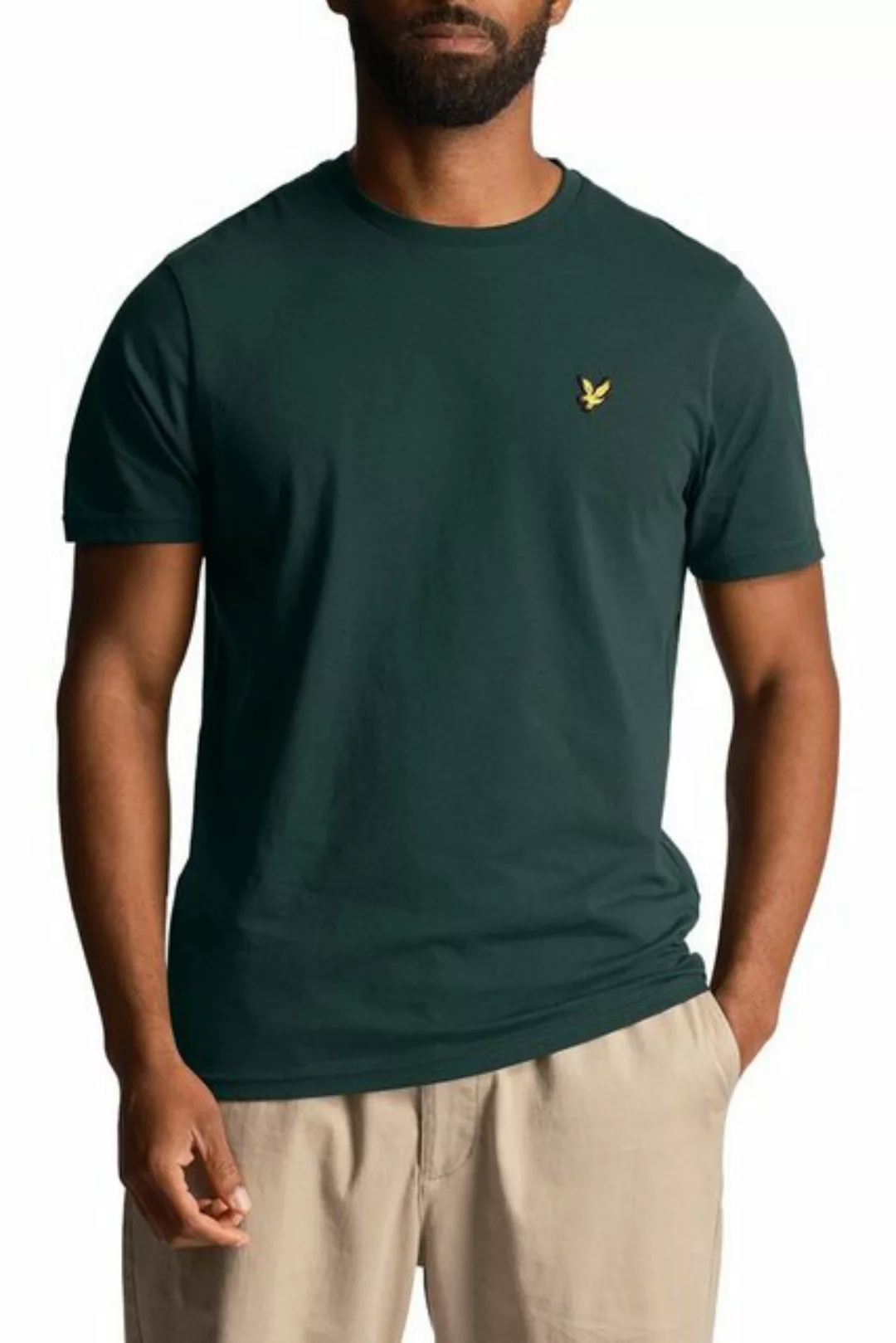 Lyle & Scott T-Shirt Aus 100% Baumwolle Gerader Schnitt günstig online kaufen