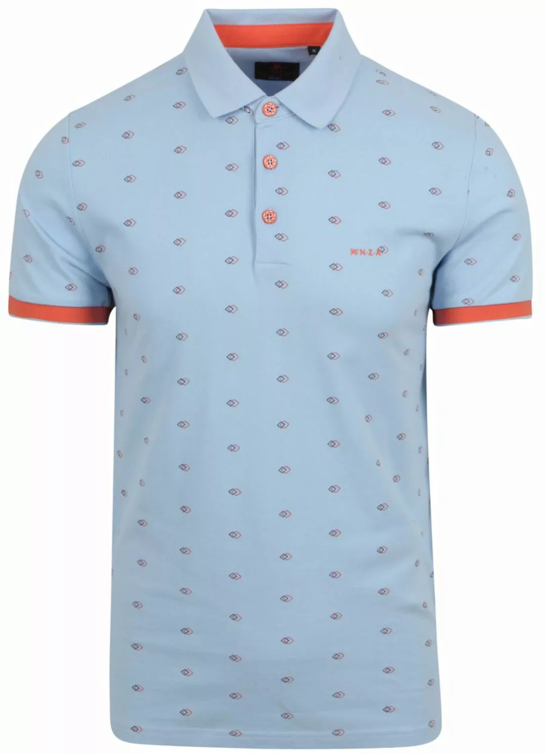 NZA Poloshirt Pirongia Hellblau - Größe 3XL günstig online kaufen