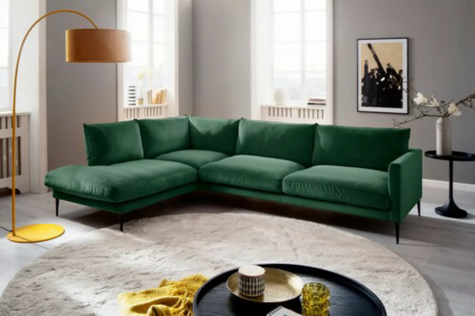 Trends by HG Polsterecke »Svea L-Form«, Ottomane rechts oder links, mit Met günstig online kaufen