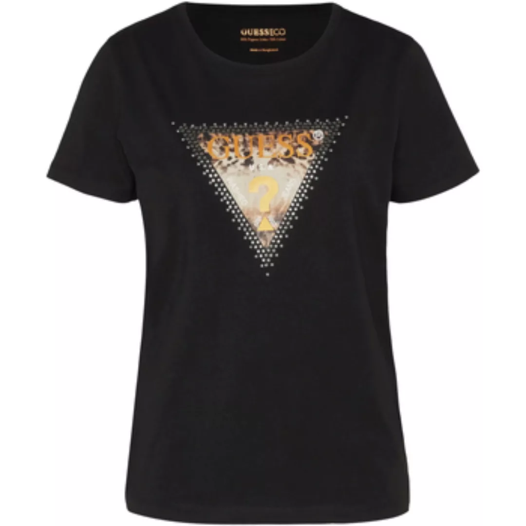 Guess  T-Shirts & Poloshirts Ss Cn Animal Triangle Tee günstig online kaufen