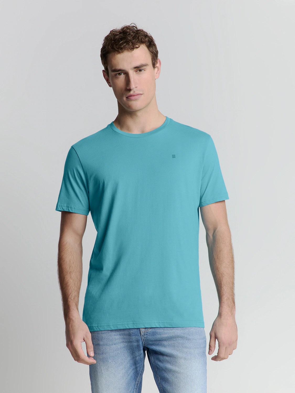 NO EXCESS T-Shirt "No Excess Basic Rundhals T-Shirt T-Shirt Crewneck Solid günstig online kaufen