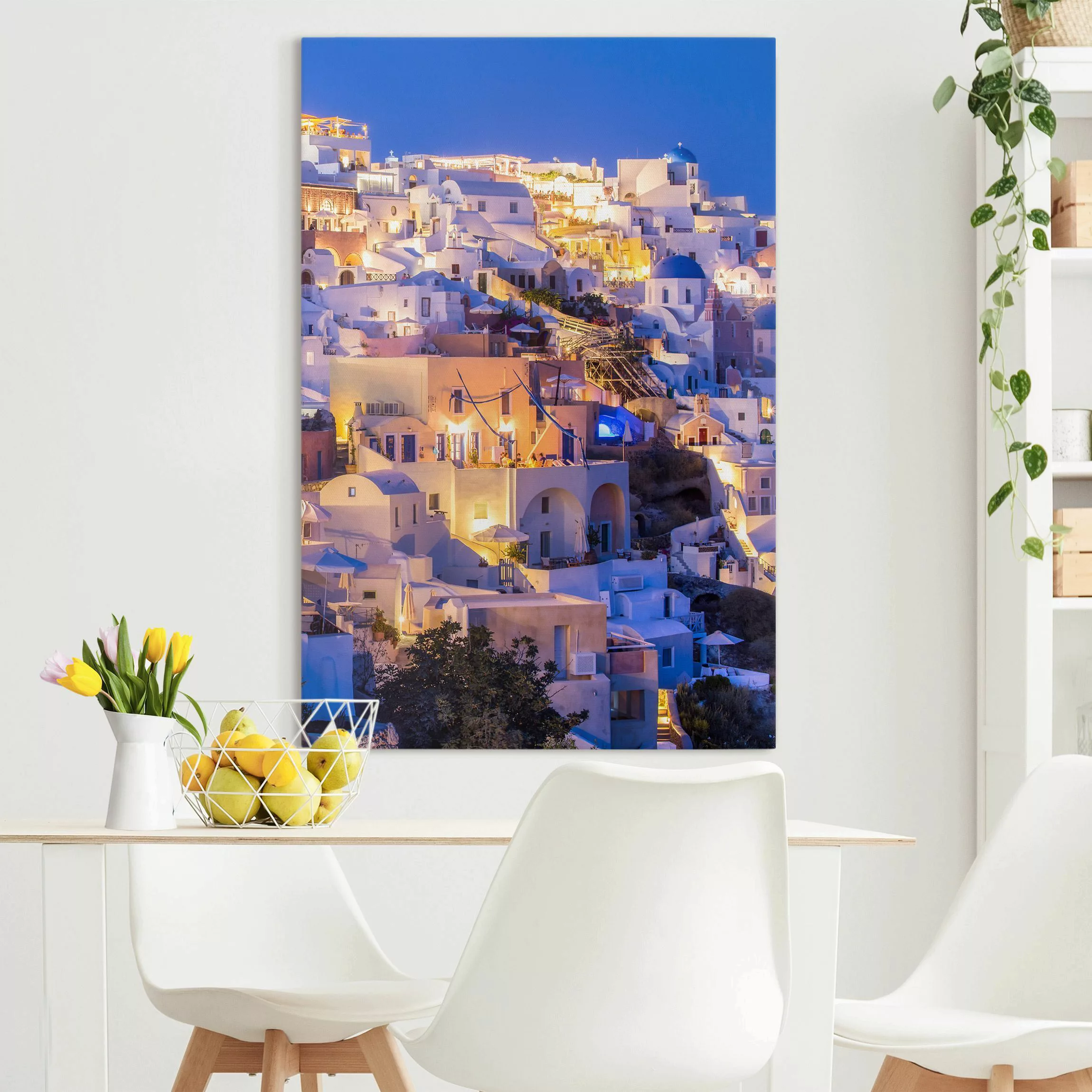 Leinwandbild Santorini at night günstig online kaufen