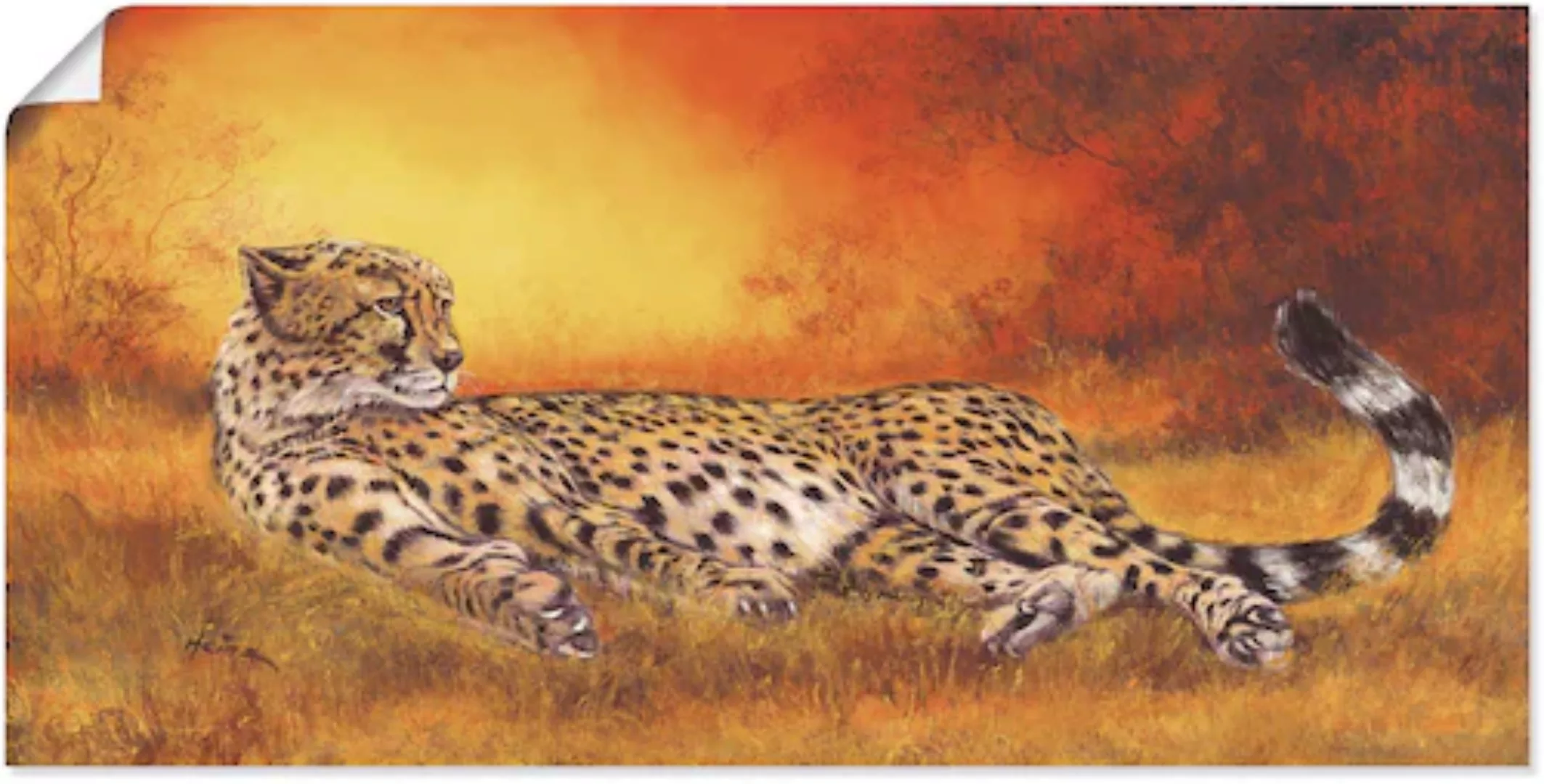 Artland Wandbild "Gepard", Geparden Bilder, (1 St.), als Alubild, Outdoorbi günstig online kaufen