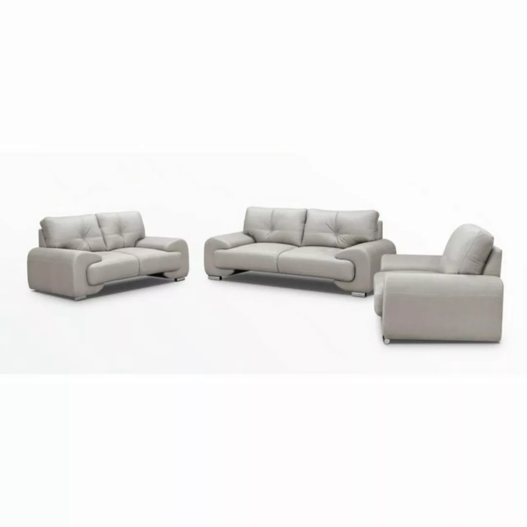 Beautysofa Polstergarnitur Maxime lux, (Sessel + Zweisitzer + Dreisitzer au günstig online kaufen