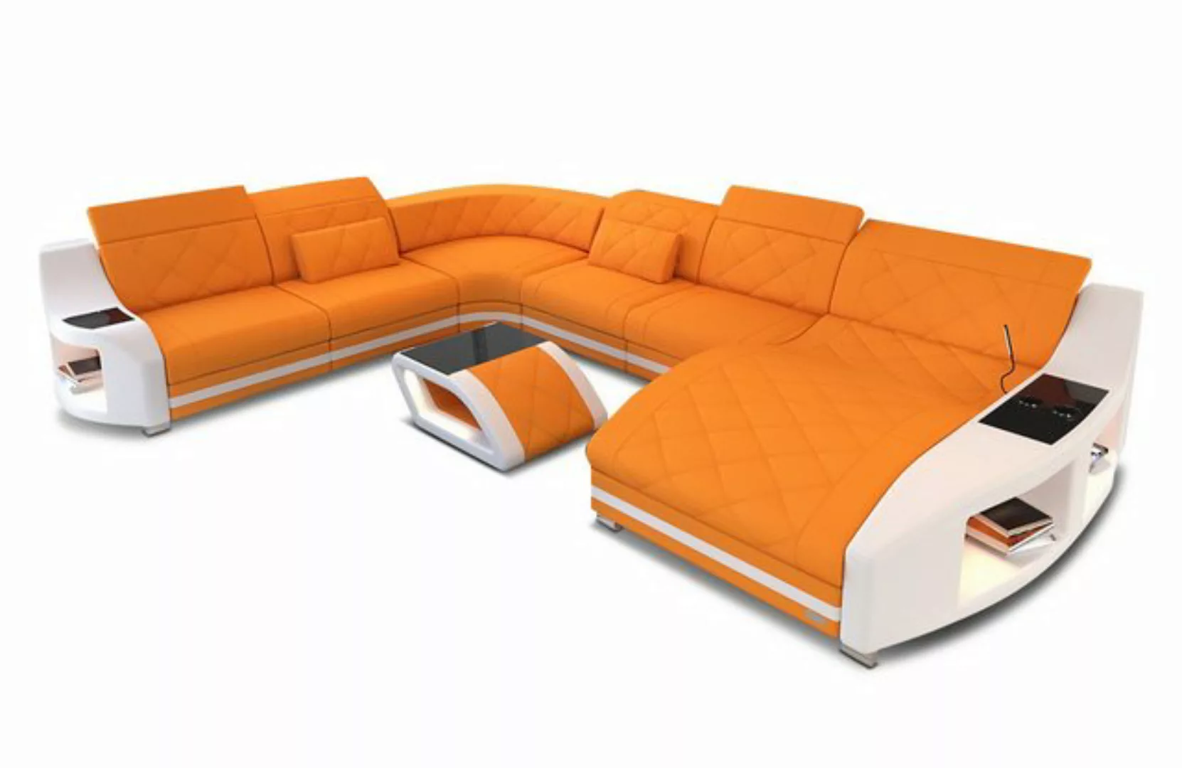 Sofa Dreams Wohnlandschaft Designersofa Polsterstoff Sofa Swing XXL M Mikro günstig online kaufen