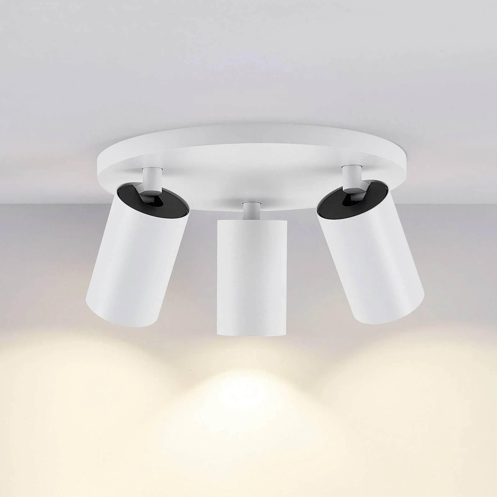 Deckenspot CAN TILT, weiß, Ø 23 cm, 3-flammig, Metall, GU10 günstig online kaufen