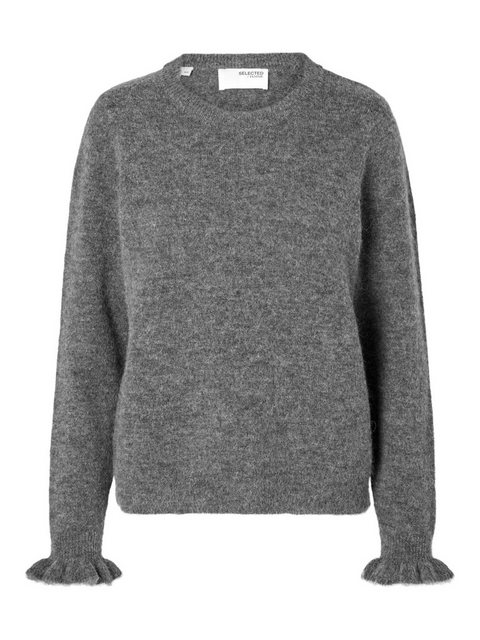 SELECTED FEMME Strickpullover SLFLULU (1-tlg) Rüschen günstig online kaufen