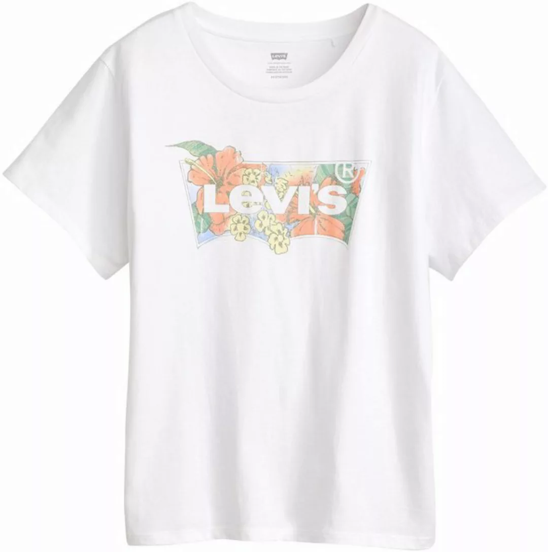 Levi's® Plus T-Shirt mit floralem Batwing-Logodruck günstig online kaufen