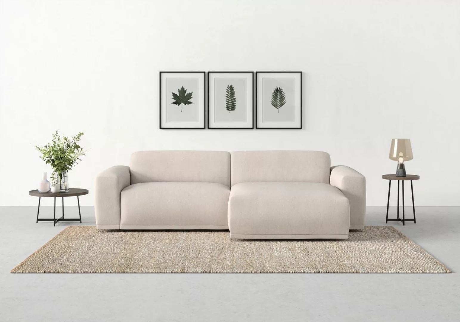 TRENDMANUFAKTUR Ecksofa Braga, mit hochwertigem Kaltschaum, L-Form, in Cord günstig online kaufen