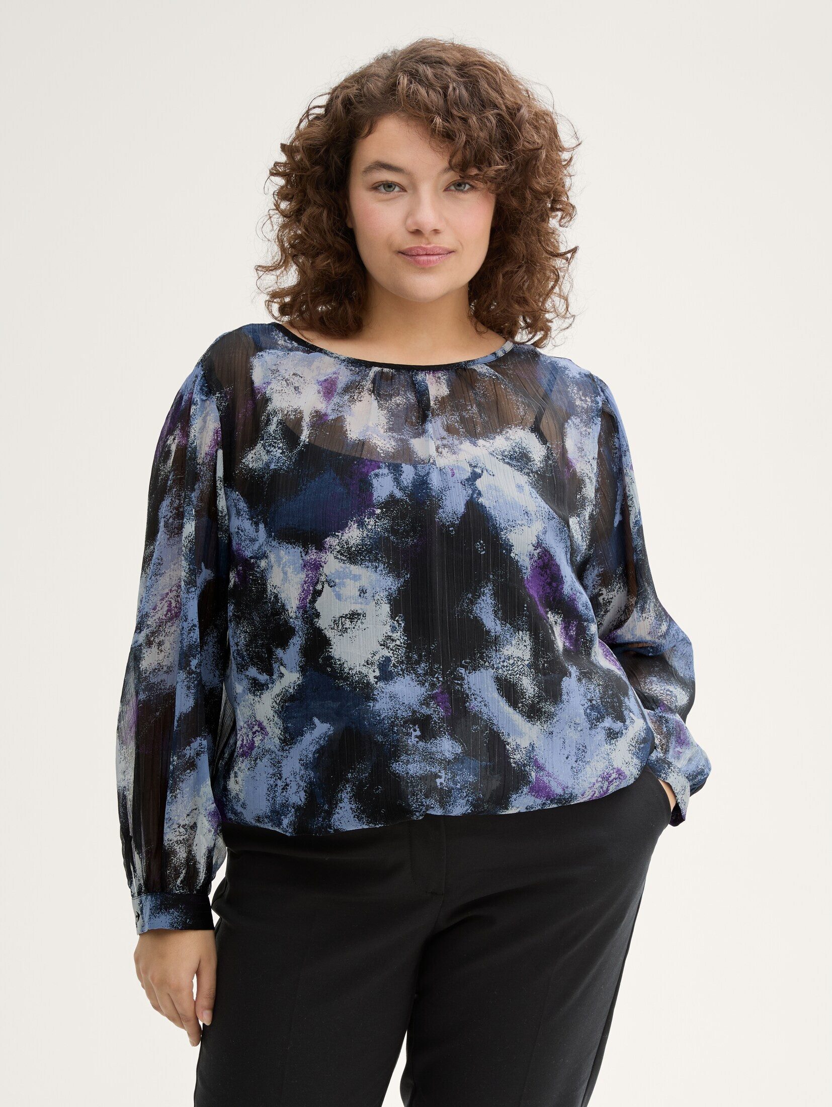 TOM TAILOR PLUS Langarmbluse Plus Size günstig online kaufen