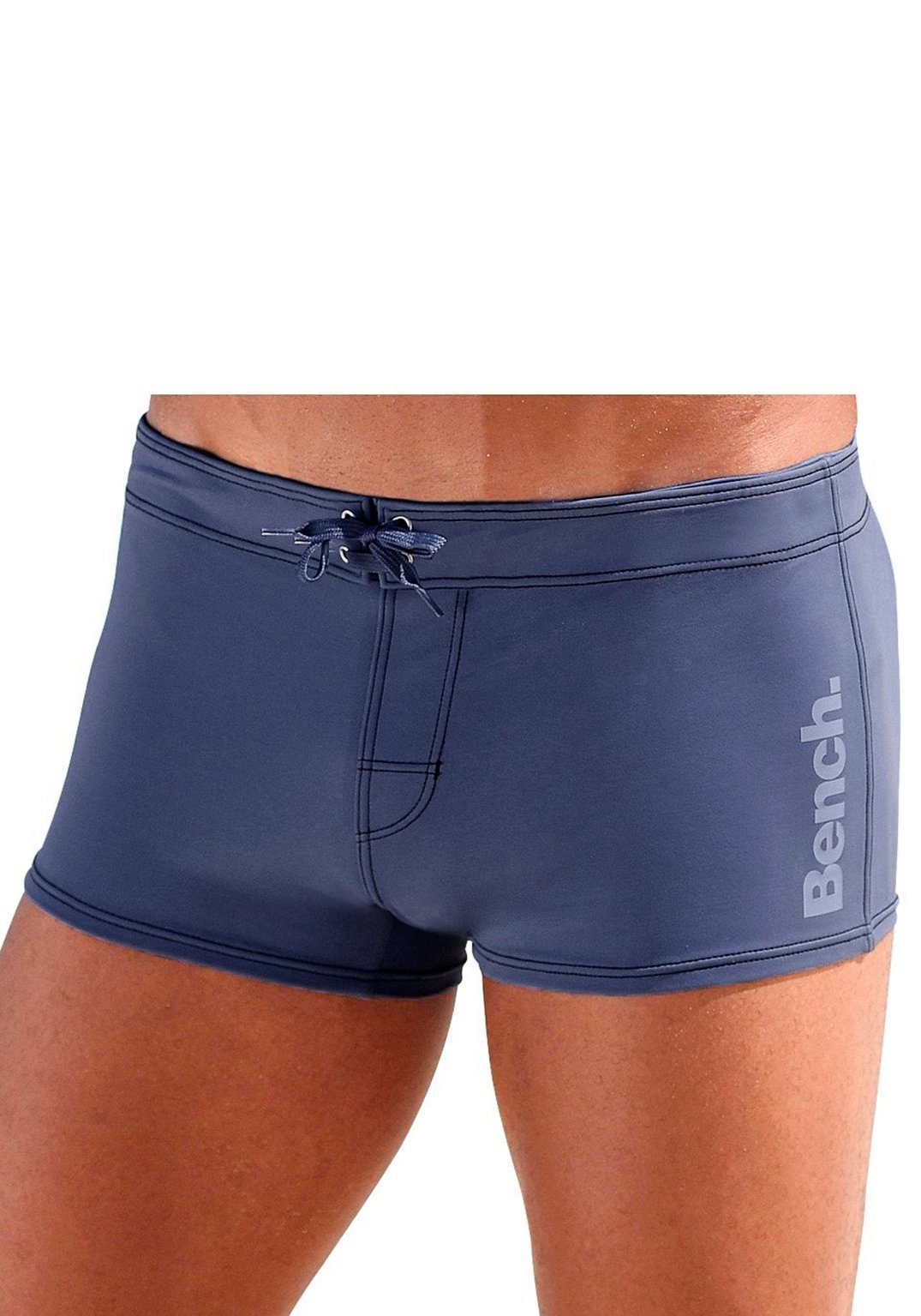 Bench. Boxer-Badehose mit seitlichem Logoprint günstig online kaufen